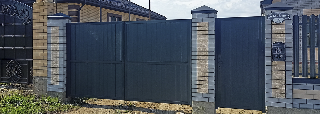 Въездные ворота  под ключ