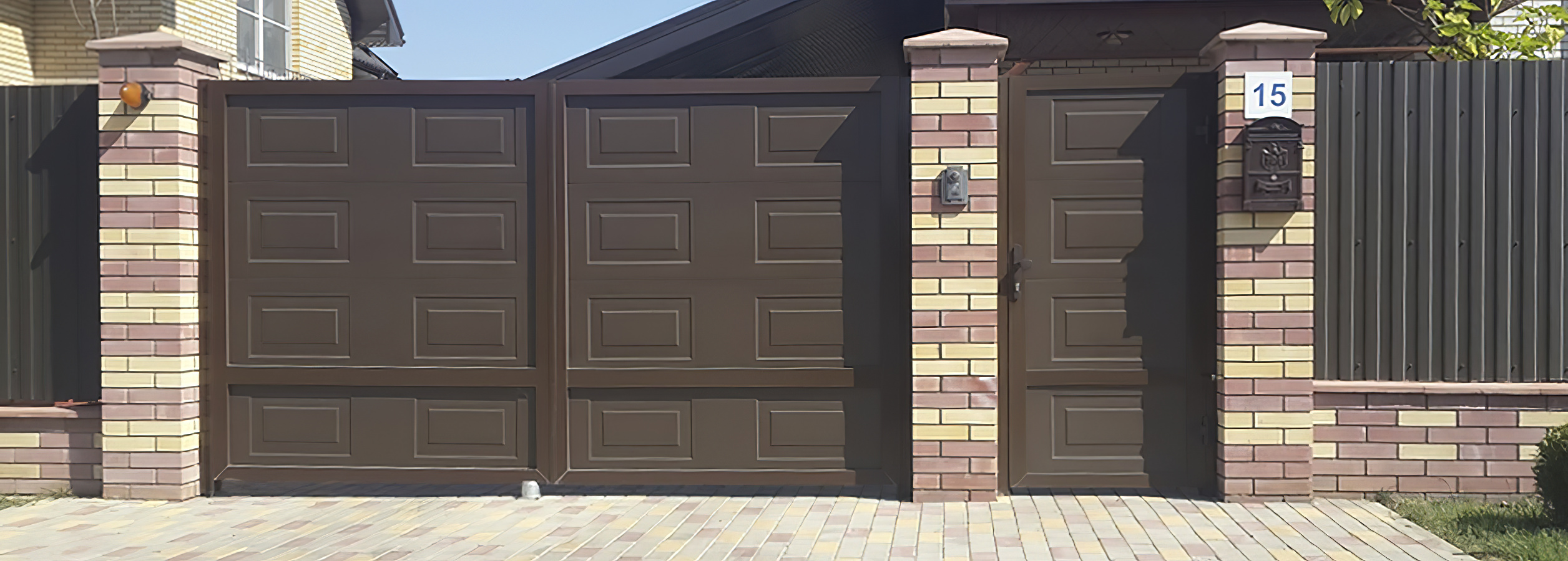 Распашные ворота  под ключ