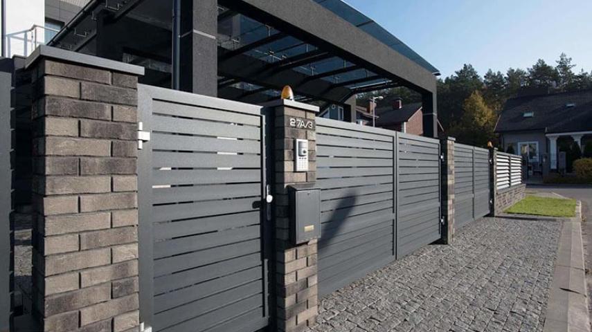 ворота с калиткой 